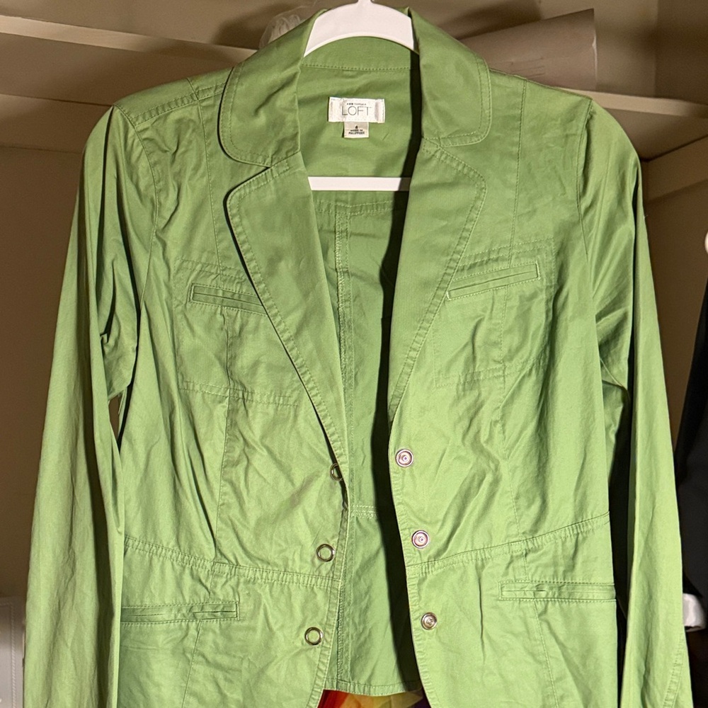 LOFT Women's Light Green Blazer